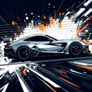 NOTIQUE Grid calendar Fast Cars 2027, 30 x 30 cm