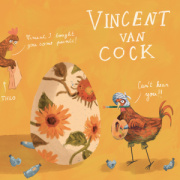 NOTIQUE Grid calendar Chicken Artists 2027, 30 x 30 cm