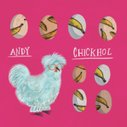 NOTIQUE Grid calendar Chicken Artists 2027, 30 x 30 cm