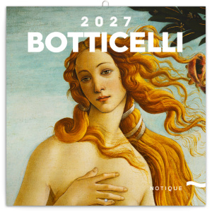 NOTIQUE Grid calendar Sandro Botticelli 2027, 30 x 30 cm