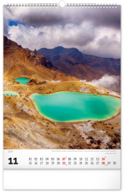 NOTIQUE Nástenný kalendár Národné parky sveta 2027, 33 x 46 cm