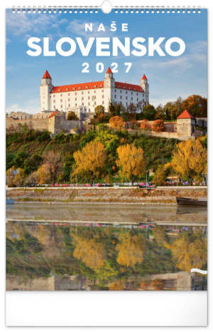 NOTIQUE Nástenný kalendár Naše Slovensko 2027, 33 x 46 cm