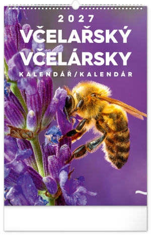 NOTIQUE Nástenný kalendár Včelařský – Včelársky CZ/SK 2027, 33 x 46 cm 