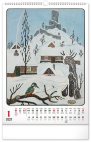 NOTIQUE Nástenný kalendár Josef Lada CZ 2027, 33 x 46 cm