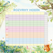 NOTIQUE Rodinný plánovací kalendár Zvieratká 2027, 30 x 30 cm