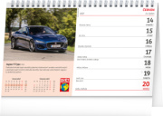NOTIQUE Stolový kalendár Svet motorov CZ 2027, 23,1 x 14,5 cm
