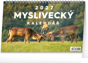 NOTIQUE Stolový Poľovnícky kalendár CZ 2027, 23,1 x 14,5 cm
