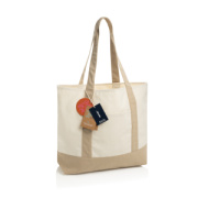 SHOP LOCAL AWARE™ recyklovaná bavlnená taška tote s gramážou - XD Xclusive