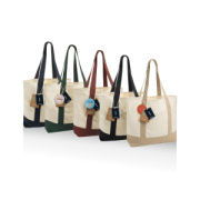 SHOP LOCAL AWARE™ recyklovaná bavlnená taška tote s gramážou - XD Xclusive