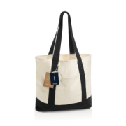SHOP LOCAL AWARE™ recyklovaná bavlnená taška tote s gramážou - XD Xclusive