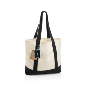 SHOP LOCAL AWARE™ recyklovaná bavlnená taška tote s gramážou