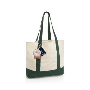 SHOP LOCAL AWARE™ recyklovaná bavlnená taška tote s gramážou