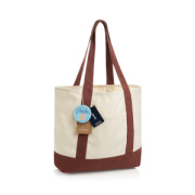 SHOP LOCAL AWARE™ recyklovaná bavlnená taška tote s gramážou - XD Xclusive