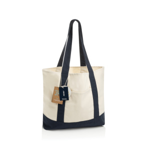 SHOP LOCAL AWARE™ recyklovaná bavlnená taška tote s gramážou
