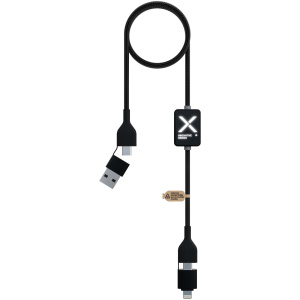 SCX.design C32 60 W nabíjací kábel s prepínačom a podsvieteným logom