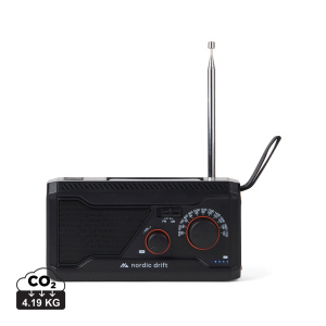 Nordic Drift Titan IPX4 multifunkčné rádio 4000 mAh