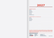 Denný diár Manager 2027 - bordový