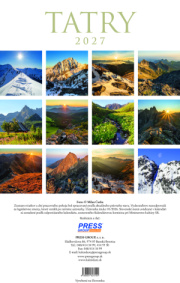 Nástenný kalendár TATRY 2027