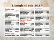 Stolový kalendár Katolícky 2027