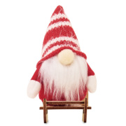 Škriatok na drevených saniach FROSTY SLEIGH