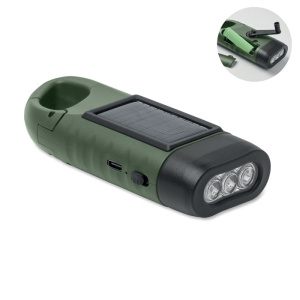 Solárne LED svietidlo s dynamom CRANCH