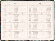 NOTIQUE Týždenný diár do kabelky Tropická džungľa 2027, 9,8 x 14,5 cm