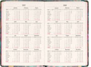 NOTIQUE Weekly Purse size planner Tropical Jungle 2027, 9,8 x 14,5 cm