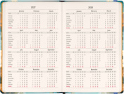 NOTIQUE Weekly Purse size planner Riviera 2027, 9,8 x 14,5 cm