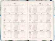 NOTIQUE Weekly Purse size planner Birds 2027, 9,8 x 14,5 cm