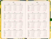 NOTIQUE Planbook planner/notebook Lemons 2027, 13 x 21 cm