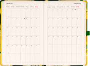 NOTIQUE Planbook planner/notebook Lemons 2027, 13 x 21 cm