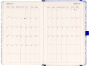 NOTIQUE Planbook planner/notebook Marine Life 2027, 13 x 21 cm