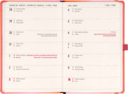 NOTIQUE Planbook diár/notes Korál 2027, 13 x 21 cm
