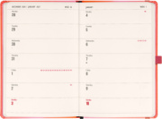 NOTIQUE Planbook planner/notebook Coral 2027, 13 x 21 cm