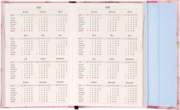 NOTIQUE Magnetic weekly planner Pink Marble 2027, 11 x 16 cm