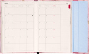 NOTIQUE Magnetic weekly planner Pink Marble 2027, 11 x 16 cm