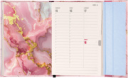 NOTIQUE Magnetic weekly planner Pink Marble 2027, 11 x 16 cm
