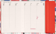 NOTIQUE Magnetic weekly planner Poppies 2027, 11 x 16 cm