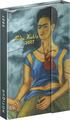 NOTIQUE Magnetic weekly planner Frida Kahlo 2027, 11 x 16 cm