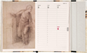 NOTIQUE Magnetic weekly planner Michelangelo 2027, 11 x 16 cm