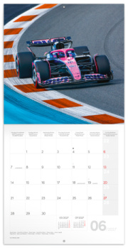 NOTIQUE Poznámkový kalendár Formula – Jiří Křenek 2027, 30 x 30 cm