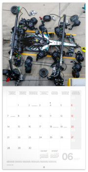 NOTIQUE Grid calendar Formula 2027, 30 x 30 cm