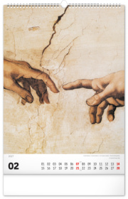 NOTIQUE Nástenný kalendár Renesancia 2027, 33 x 46 cm
