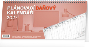 NOTIQUE Stolový kalendár Plánovací daňový CZ 2027, 33 x 14,5 cm