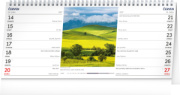 NOTIQUE Stolový kalendár Krajina CZ 2027 – 14-dňový, 33 x 14,5 cm
