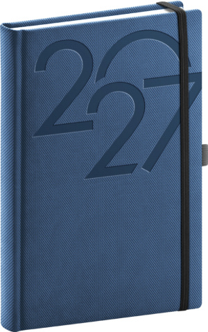NOTIQUE Denný diár Ajax 2027, modrý, 15 x 21 cm