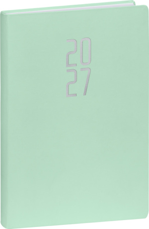 NOTIQUE Denný diár Ponza 2027, mentolový, 15 x 21 cm