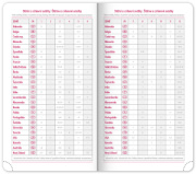 NOTIQUE Vreckový diár Aprint Top 2027, svetlosivý, 9 x 15,5 cm