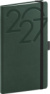 NOTIQUE Vreckový diár Ajax 2027, zelený, 9 x 15,5 cm, farba - zelená