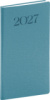 NOTIQUE Vreckový diár Biella 2027, modrý, 9 x 15,5 cm, farba - modrá